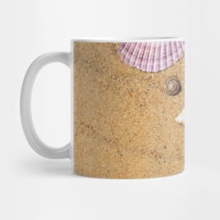 Colorful Seashells Shore Photography Mug